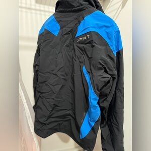 Men’s Ski Spyder Jacket Black and Blue